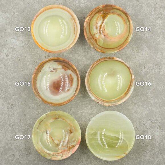Green Onyx Ring Dish Trinket Bowl - Picture 3 of 5